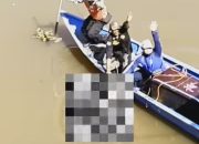 Tim SAR Gabungan Temukan Jenasah Korban Aksi Melompat dari Atas Jembatan Kampung Kajang