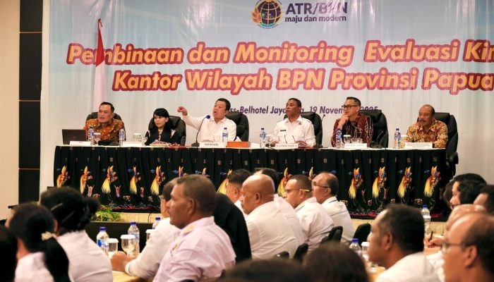 Menteri Nusron Perkuat Pembinaan Layanan Pertanahan di Papua: “Semakin Sederhana, Semakin Baik”