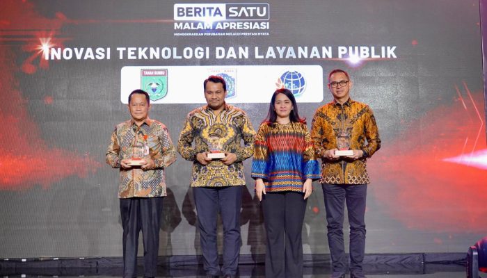 Kementerian ATR/BPN Raih Apresiasi BeritaSatu 2025 Kategori Inovasi Teknologi dan Layanan Publik