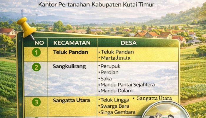 2.950 Bidang Tanah di Kutim Disertifikatkan Gratis Lewat Program PTSL dan Redistribusi Tanah