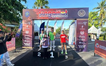 Atlet Kutim Sumbang Emas untuk Kaltim di Kejurnas Triathlon Seri 1