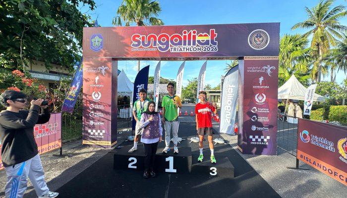 Atlet Kutim Sumbang Emas untuk Kaltim di Kejurnas Triathlon Seri 1