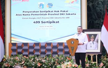 Sertipikasi Tanah DKI Jakarta Capai 98,6%, Wamen Ossy: Jadi Contoh Baik bagi Daerah Lain