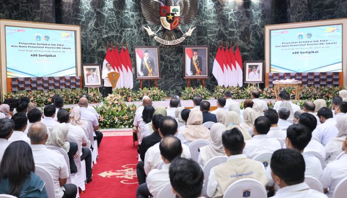 Serahkan 499 Sertipikat Hak Pakai, Kementerian ATR/BPN Amankan Rp124 Triliun Aset Pemprov DKI Jakarta Sepanjang 2026Jakarta – Wakil Menteri Agraria