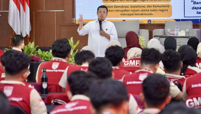 Jadi Pembicara di Diklat Pratama DPP GMPK, Menteri Nusron: Nasionalisme Menjadikan Bangsa yang Kuat