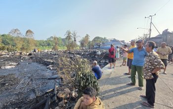 Kebakaran di Muara Bengkal Ulu, 14 Rumah Ludes Terbakar