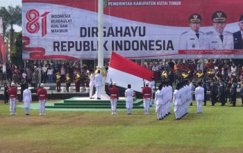 Upacara Detik-Detik Proklamasi HUT ke-81 RI di Kutai Timur Berlangsung Khidmat