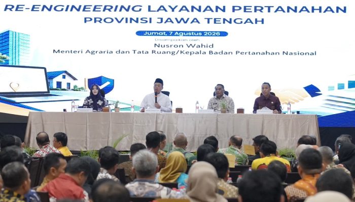 Menteri Nusron Ajak BPKAD dan IPPAT Se-Jateng Perkuat Sinergi Wujudkan Transformasi Layanan Pertanahan
