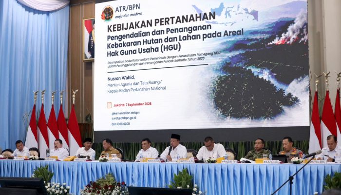 Menteri Nusron Peringatkan Pengusaha: Kebakaran Lahan Dapat Batalkan HGU