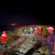 Baru Tiba dari Jakarta, Bupati Kutim Turun Langsung Bantu Pemadaman Karhutla di Kenyamukan
